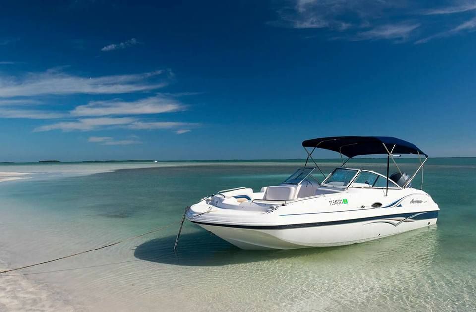 Boat on Marco Island beach